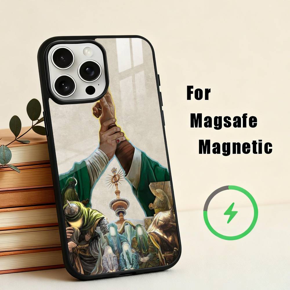 I-Imam Hussain S-Shia Ali-I  Phone Case For iPhone17,16,15,14,13,12,11 Plus,For Magnetic Wireless Charge Cover