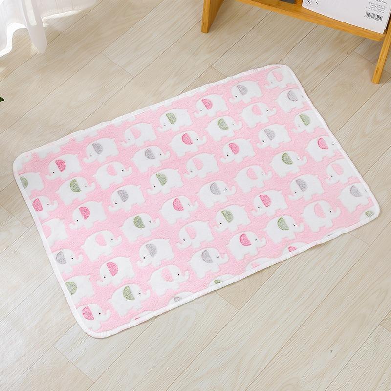 Cartoon Niedliches Pfotenmuster Hund Schlafdecke Super Weiche Plüsch Haustierdecke Warme Kuscheldecke für Hunde Katzen Welpen Decken für Couch Sofa Bett