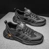 Fashion Genuine Leather Sports Sneakers Man Outdoor Camping Hiking Shoes Men Travel Casual Shoes Lace-up Walking Climbing Men's Footwear
