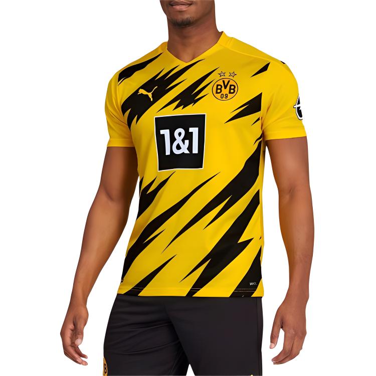 Puma T-shirt a maniche corte da calcio Borussia Dortmund Uomo Top Giallo Ciano 757156-01