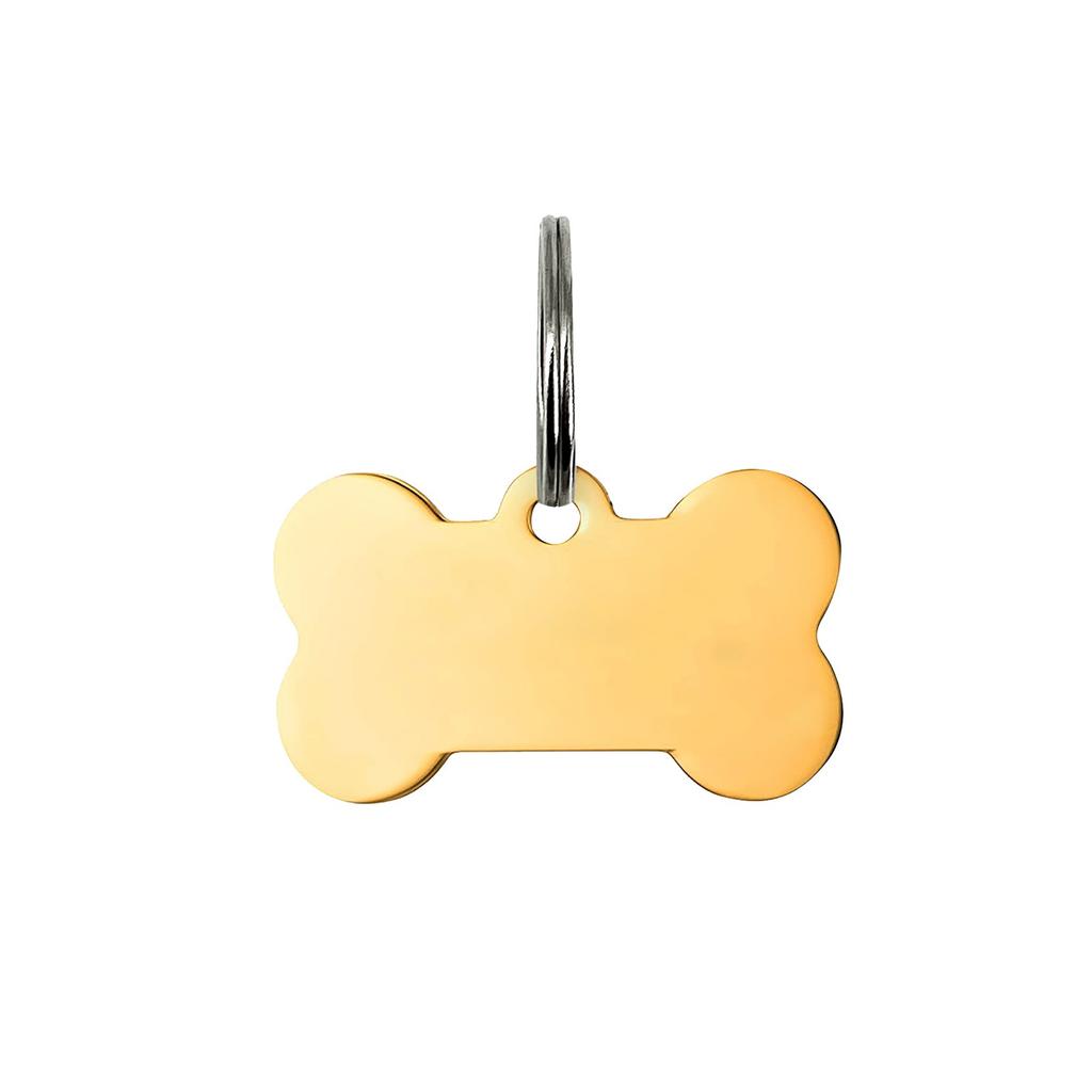 Haustierhalsband-Anhänger Schlüsselanhänger Anhänger Edelstahl Urlaubsgeschenk kleines Geschenk gravierter Metallanhänger