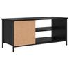 TV Cabinet in Black Oak Look 100 x 40 x 45 cm Particleboard