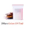 100/200/300PcsThicken Zipper Sealed Bags Clear Plastic Storage Bag for Food Packing Reclosable Zippers Sealing Pouch Wholesale