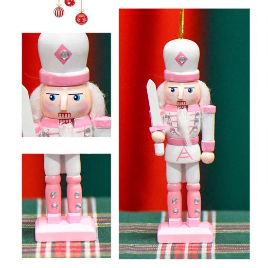 4Pcs Wooden King Soldier Figurine Cartoon Soldier Statue Sculpture Home