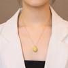 Durian Gold Necklace - Influencer's Hot Pick, Unique Qixi Commemorative Jewelry Gift for a Lifetime.