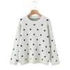 2026 Autumn European & American Polka Dot Women's Fashion Pullover Sweater
