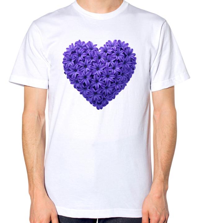 

Hyacinth Flowers Love Heart Unisex T-Shirt M