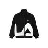 Fila ORIGINALE Logo Print Fleece Lined Zippers Faux Sherpa Jacket Unisex Black (Unisex) Velvet Jackets F51U248926F BK