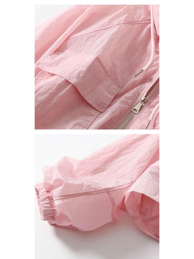 Women's Lightweight Breathable Sun Protection Loose-Fit Plus Size Cycling Suit Top for Summer