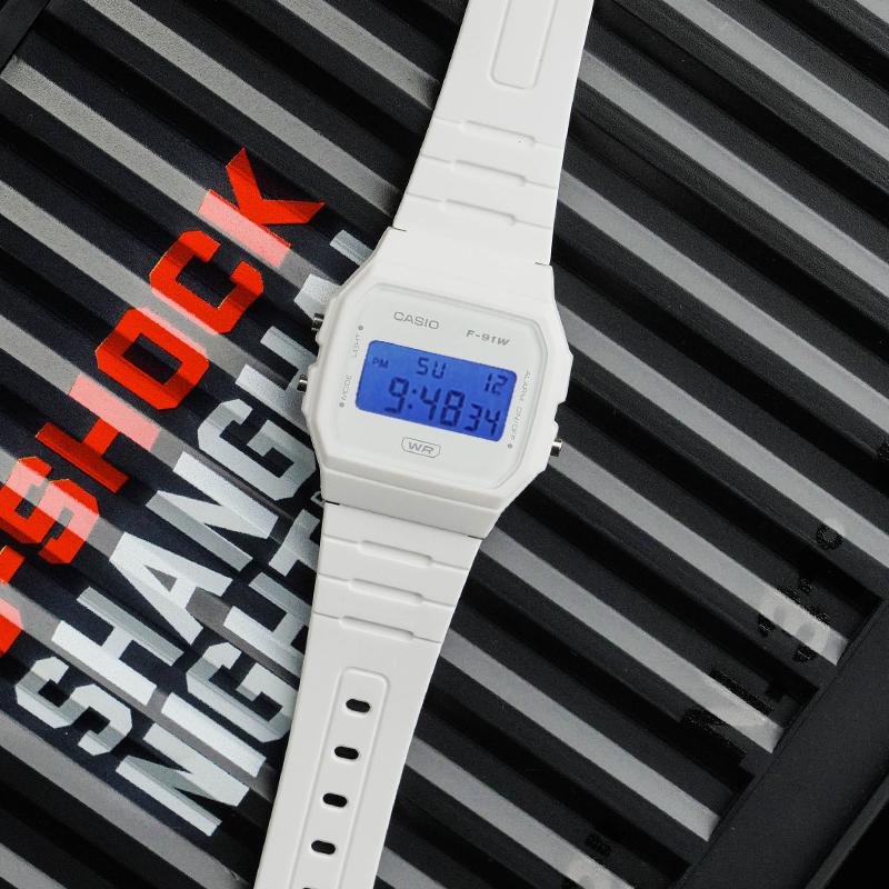 Casio Customized Watch Modified Series Rainbow Cheese 200 Meters Waterproof Luminous Quartz Same Style for Men and Women CaiHongNaiLao(KeLaiYinLan)