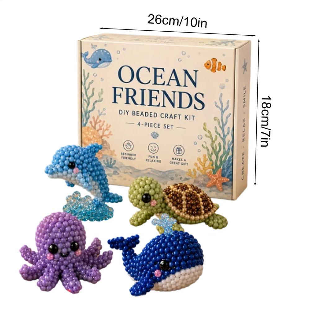 Kit Animale 3D con Perline Fatto a Mano Set Artigianale Artistico con Perline e Istruzioni Gioielli Creativi per Principianti Appassionati Casa Ufficio