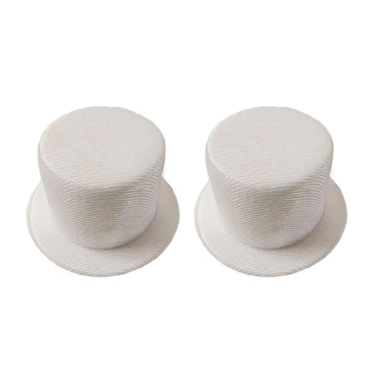 Set of 2 Versatile Miniature Hat For Doll Cosplay Waterproof Surfaces Millinery Top Hat Design