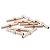 10pcs Brass 6MM Straight for Hose Coupling Golden