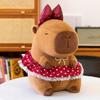 Capybara Bowknot Flower Skirt Design Doll Animal Plush Toy Kids Gift Birthday