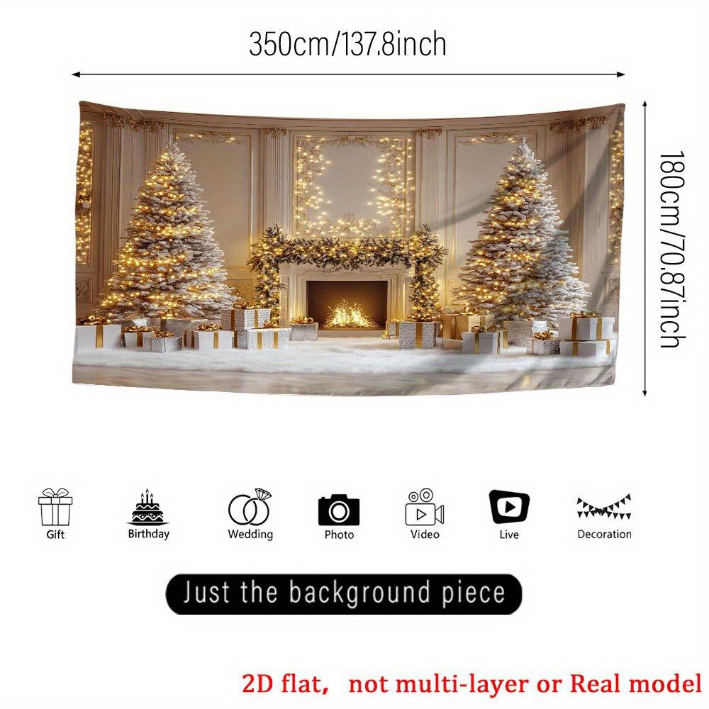 1Pcs Christmas Tree Wrapped Presents Garage Decoration Background Xmas Backdrop Decorations For Photo Studio Photo Booth Party