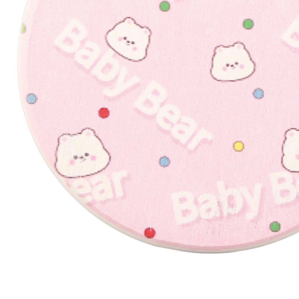 Round Cartoon Diatom Mud Coaster Water Absorbent Coaster Cutlery Insulation Anti Scalding Pad Marble Table Decor