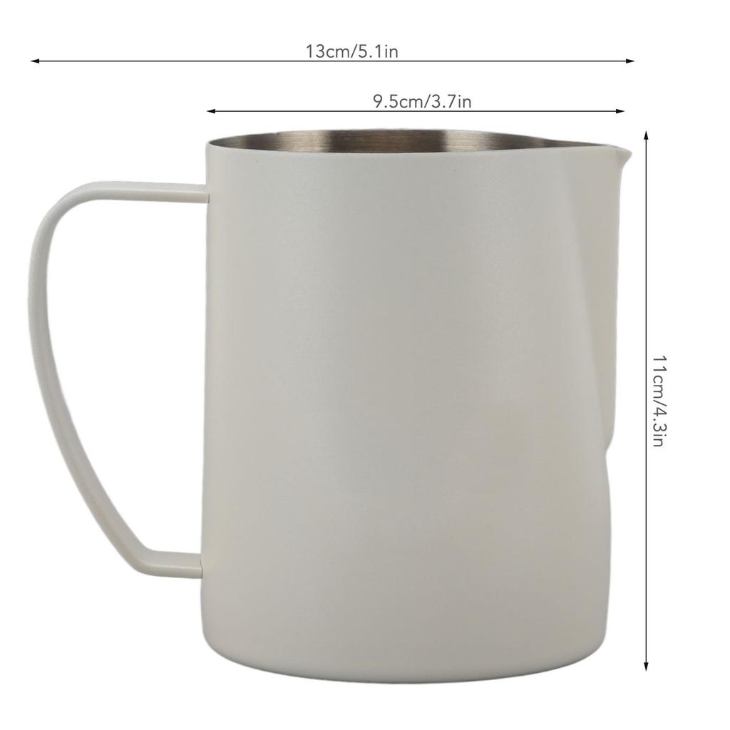 Nádoba na napěnění mléka   Špička s zobáčkem Nerezová ocel 304 Šálek na napěnění mléka pro domácí kavárnu 600 ml