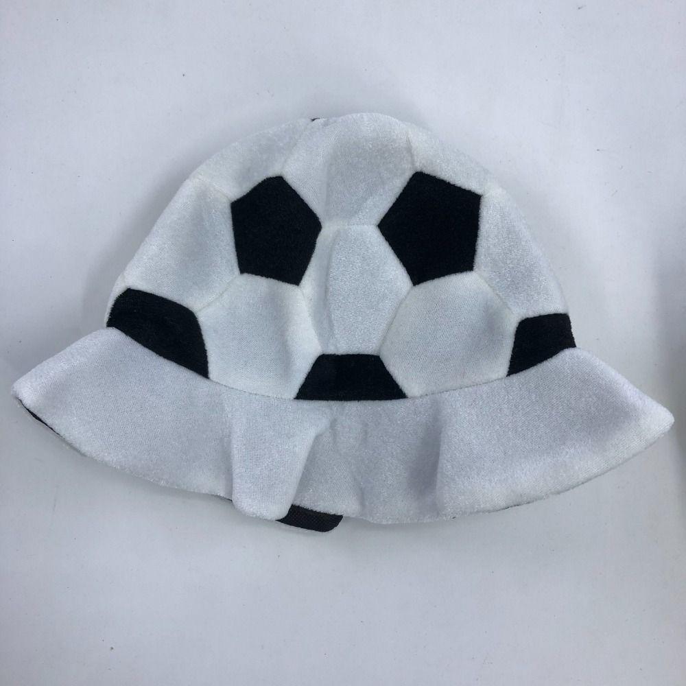 Soft Soccer Head Cover Comfortable Halloween Cap Cartoon Football Headgear  Sports Fans