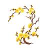 Cherry Blossom Iron Patch Iron-on Blossom Plum Applique Patch Embroidered Floral Patch for Jeans Garment Jackets Backpacks Clothes DIY Crafts
