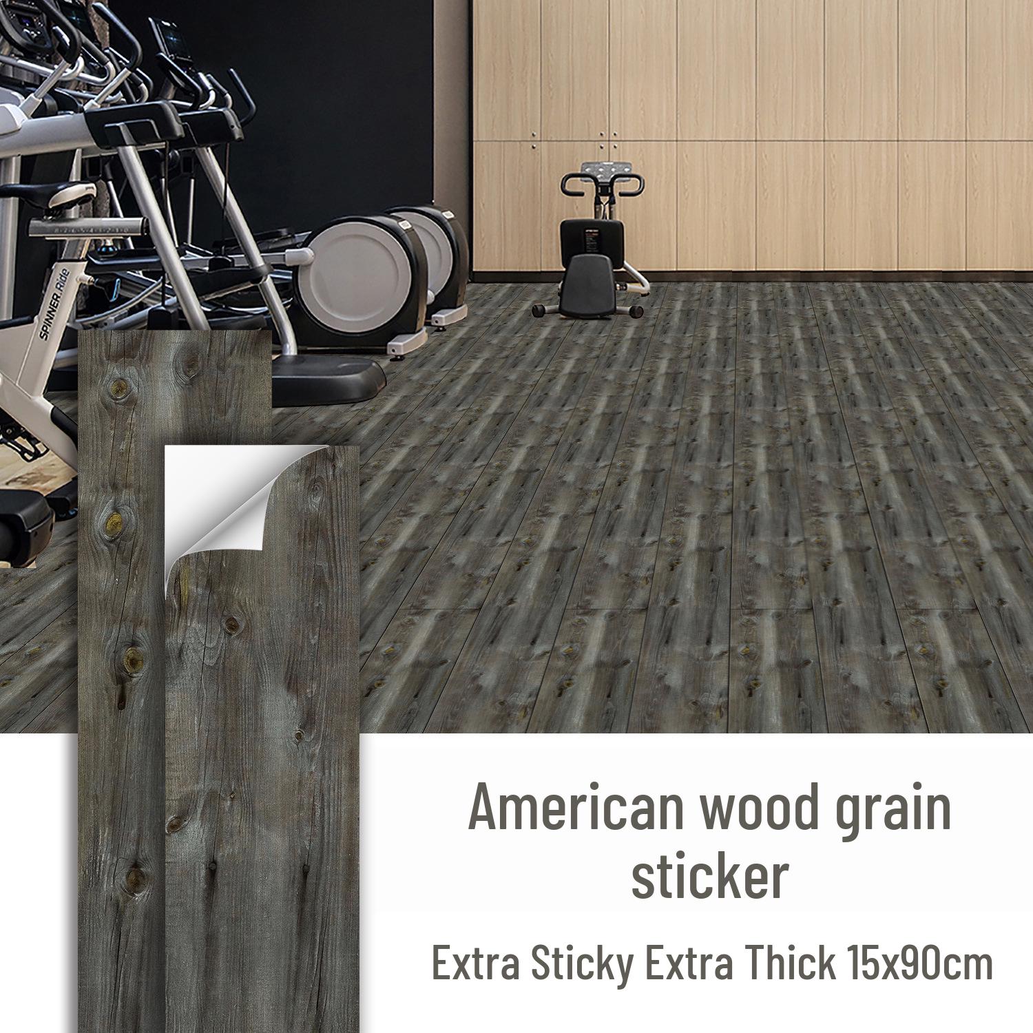 

Водонепроницаемые матовые напольные наклейки под дерево - Утолщенные самоклеящиеся, устойчивые к пятнам, декоративные для кухни и спальни 15x90cm, 10 Sheets