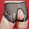 Sexy Open Crotch Panties Women Men Lace Transparent Briefs Erotic Crossdresser Underwear Sissy Gay Lingerie Underpant Knickers