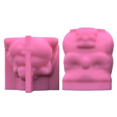 Mother and Son Cat Owl Silicone Mold Flower Epoxy Resin Casting Mold Succulent Vase Cement Mold Candle Holder Mold