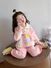 2025 Spring Stylish Two-Piece Cartoon Suit for Girls - Casual Autumn Wear