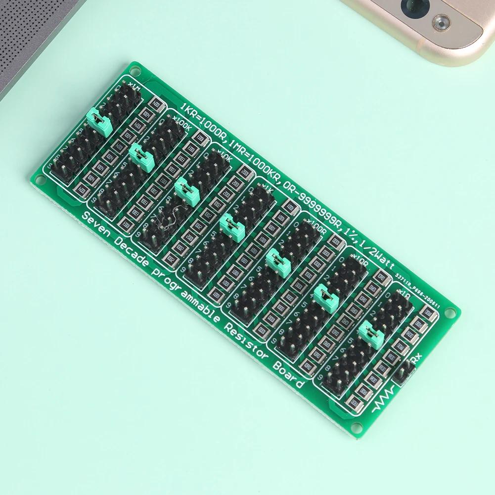 Resistance Board Components Step Accuracy 1R Programmable Resistance Module Seven Decade Resistor Board
