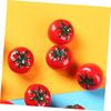 ORFOFE 10pcs Imitation Tomato Miniature Photography Mini Simulation Tomato Greenhouse Fruit Simulated Tomato Miniature Fruit Decoration Greenhouses,