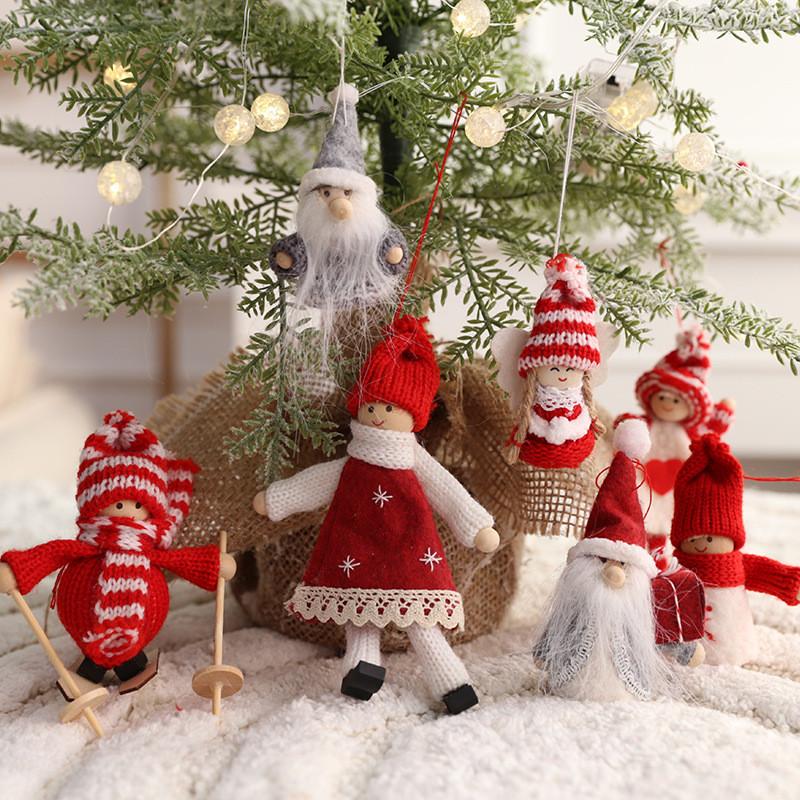 Christmas Scene Decor Lollipop Ice Cream Shape With Diy Hanging Toys For Holiday Festive Decorating