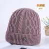 Middle-aged Old Man Hat Female Autumn and Winter Mother-in-law Wool Hat Piled and Thickened Rabbit Hair Warm Elderly Knitted Hat