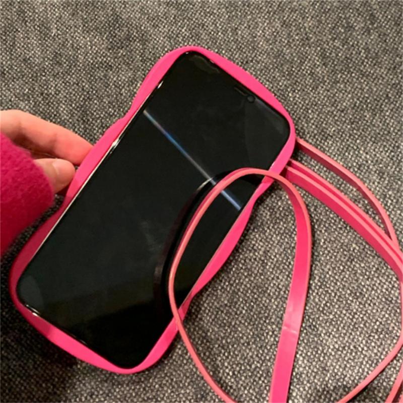 Stilvolle Wave Eage Leder Crossbody Lanyard Strap Handyhülle für iPhone 14 13 12 11 Pro Xs Max X Xr stoßfeste Soft Cover Funda
