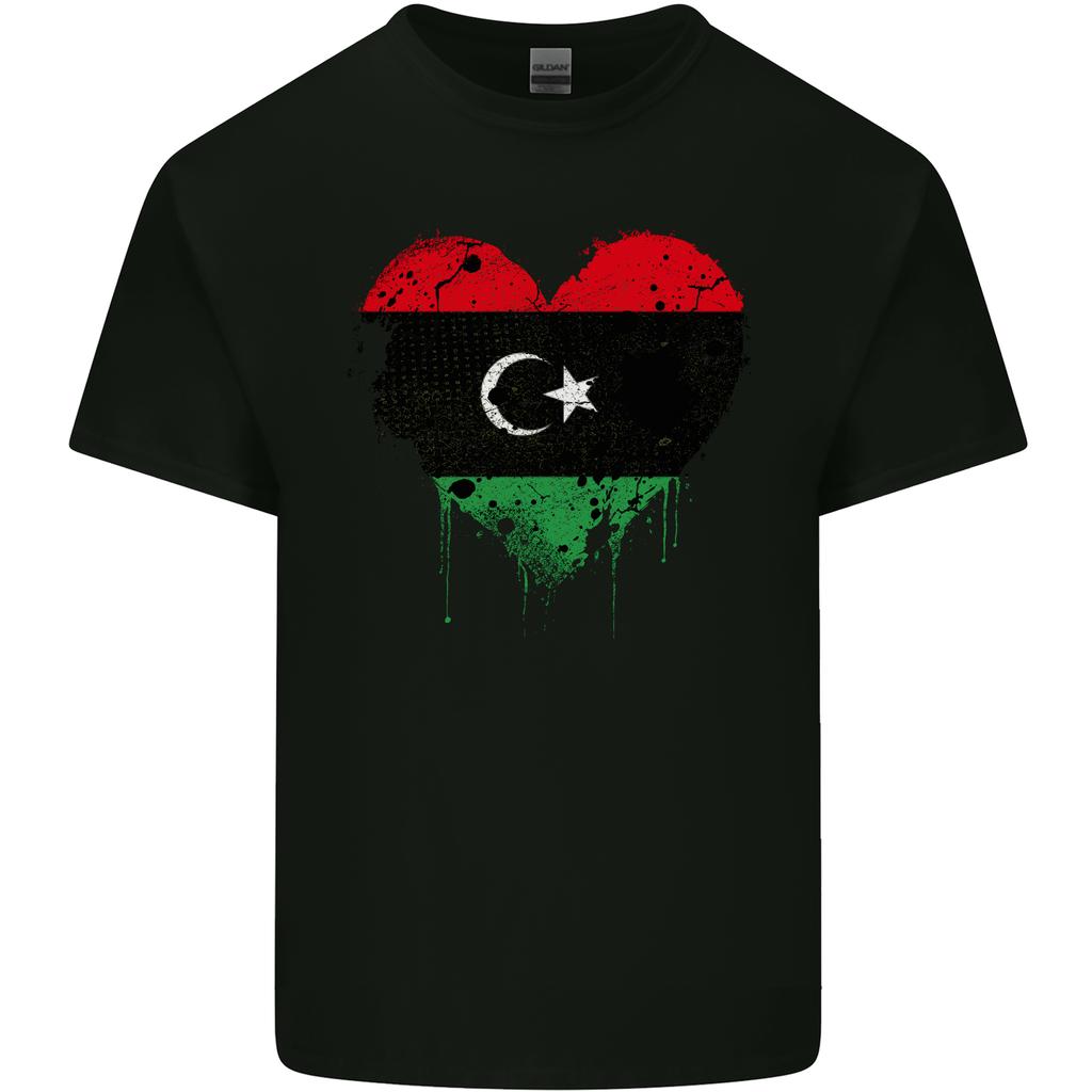Love Libya Flag Libyan Day Football Unisexs Light Cotton TShirt
