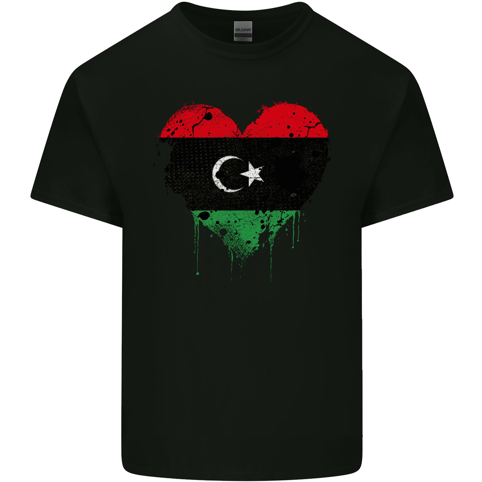 Love Libya Flag Libyan Day Football Unisexs Light Cotton TShirt S