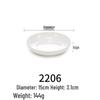 White Melamine Plastic Round Plate for Catering and Restaurant Dining