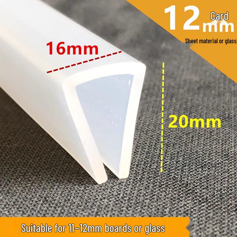 Silicone U-Shaped High-Temperature Waterproof Translucent Sealing and Decorative Strip for Fiberglass Edge Banding and Anti-Collision.