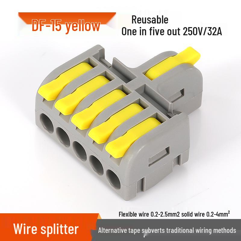 Mini Docking Model: 1 Input to 2/3/4/5 Outputs, Color Handle DF-12/13/14/15 for Home Use