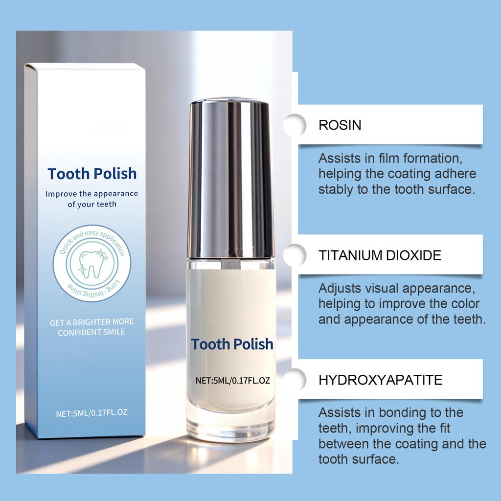 Tooth Polish, Teeth Paint, Gentle & Safe Formula, Simple & Portable Paint for Teeth