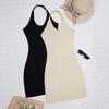 Solid Color Body Sculpting Dress Onesie Casual Dress Suspender Women's Waist, Belly and Hip Sculpting Dress