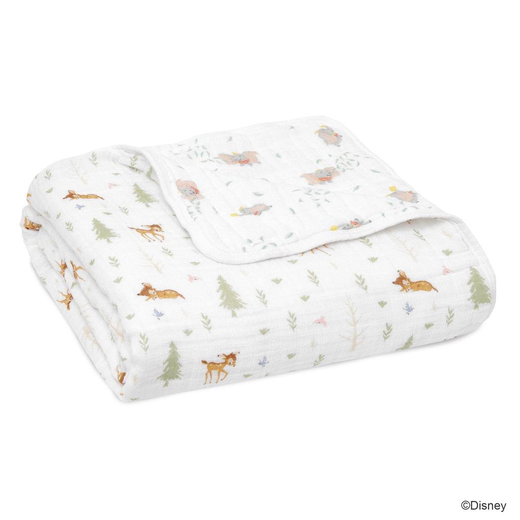 Aiden and Anais Essentials Japanese Genuine Muslin Cotton Blanket 1 Piece Aden Anais Essentials Disney Forest EMBC10023DI 112 X 112cm Baby Gift Baby