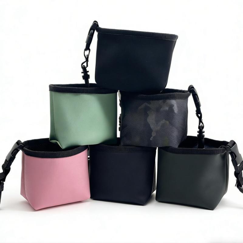 Portable Golf Club Cleaning Bag With Soft Plush Lining Detachable Hanging Buckle For Golf Daily Use