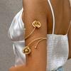 Arm Bracelet Punk Style Starfish Conch Flower Decor Opening Adjustable Arm Bangle Jewelry Accessories