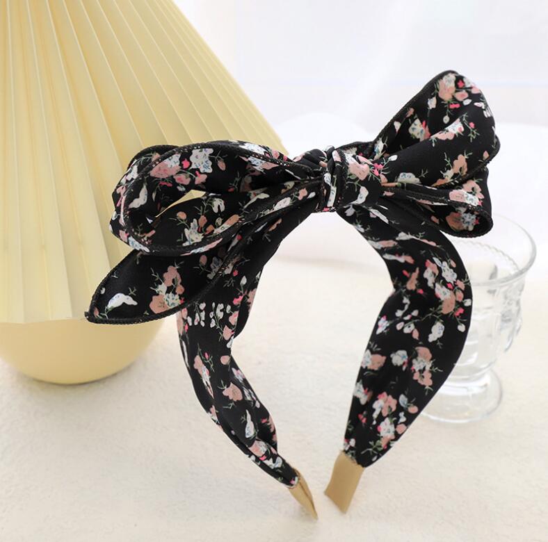 PROLY New Fashion Headband For Women Fresh Spring Headwear Big Bowknot Bohemia Hairband Adult Casual Travel Hair Accessories
