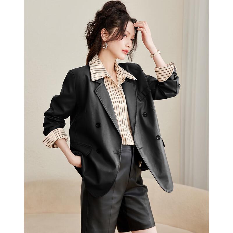 TERRE BLEUE Women's Petite Motorcycle Style Jacket