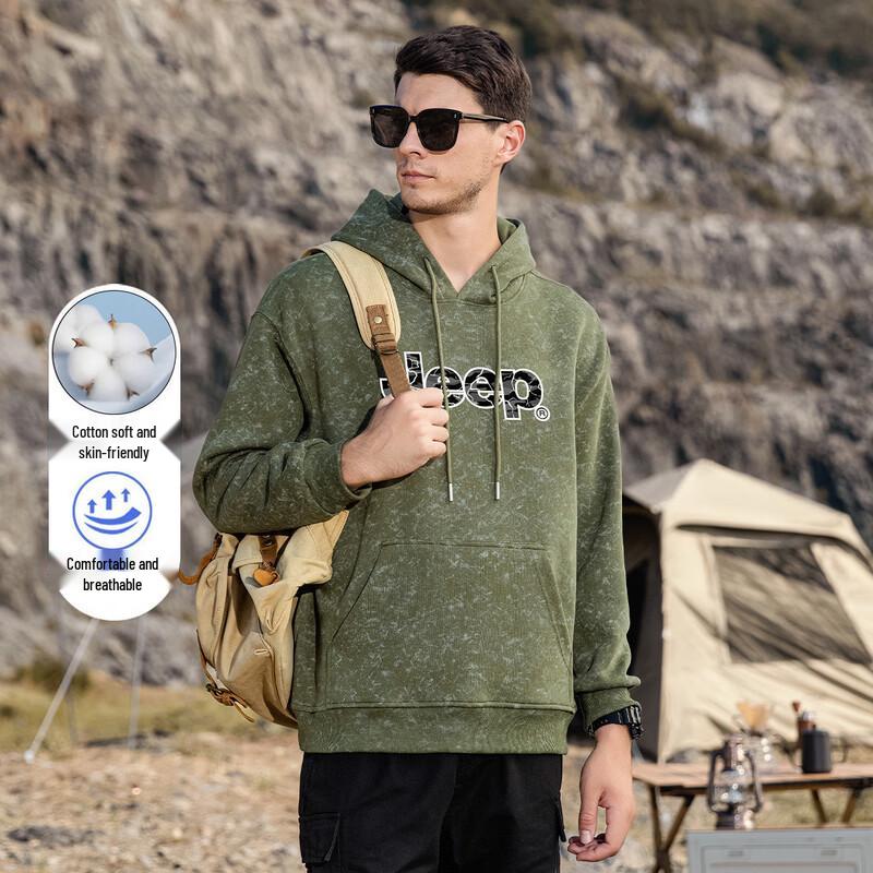 JEEP Men s Hooded Sweatshirt XL
