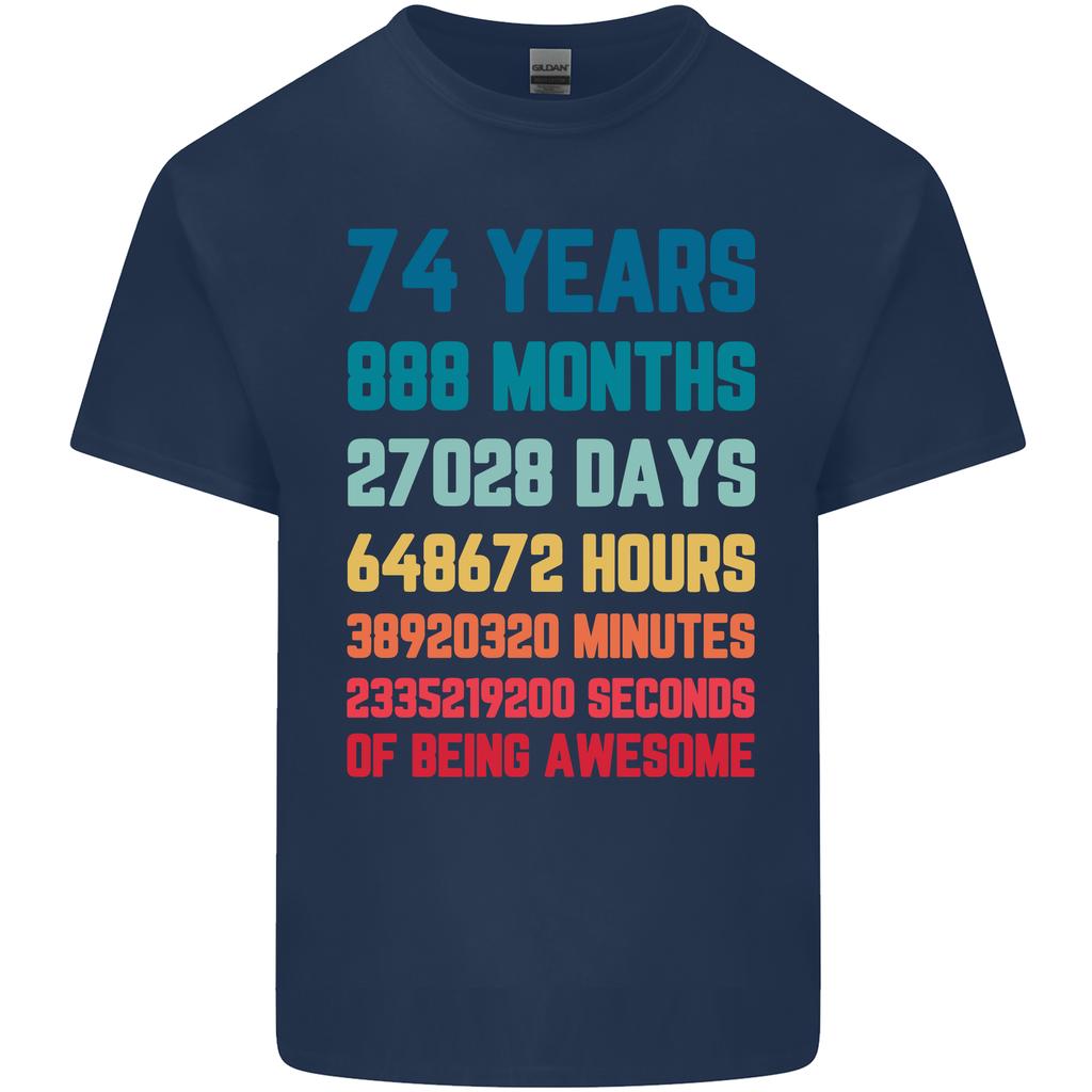 74th Birthday 74 Year Old Unisexs Light Cotton TShirt