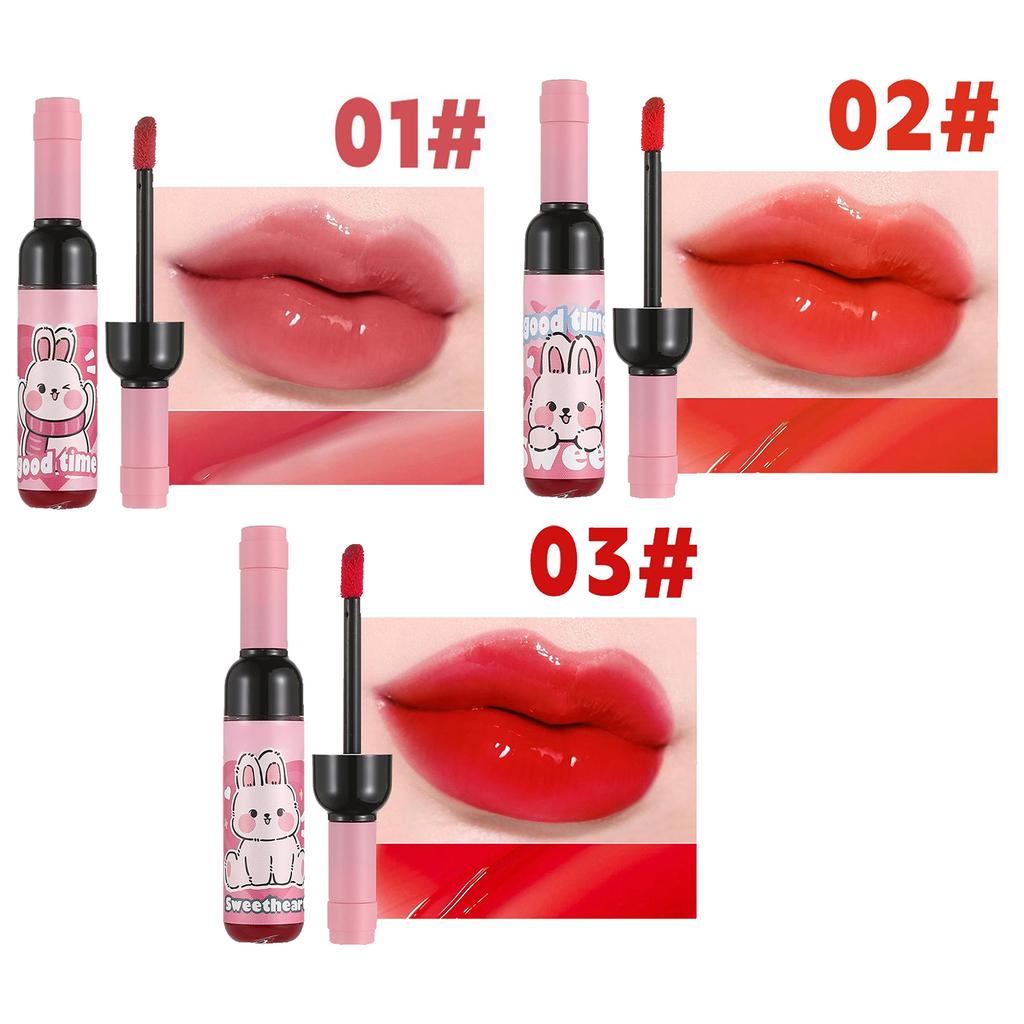 1Pc Women Girls Lip Gloss Lipstick Moisturizing Nourishing Hydrating Non Sticky Long Lasting Wear Lightweight Smooth Makeup Beauty Cosmetic Accessory
