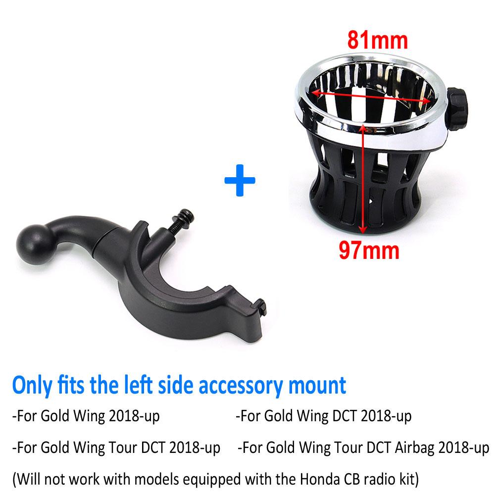 Gold Wing Motorrad Beifahrer Wasserflasche Trinkbecher Netzkorb Halterung Für Honda Goldwing GL 1800 GL1800 F6B