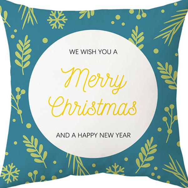 Pillow Case Home Decoration Snowman New Cartoon Christmas Sofa Yama Print Pillow Nordic Style Home
