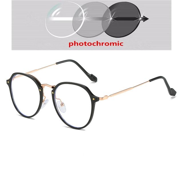 Women Men Polygon Optical Glasses With Prescription Fashion Uv400 Anti Blue Rays Shortsighted Eyewear Diopter 0 -0 .5 -1 .0 To -6